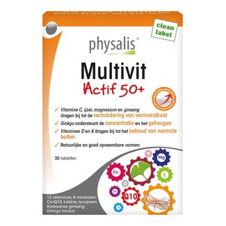 Physalis Multivit actif 50+ 30 comprimidos