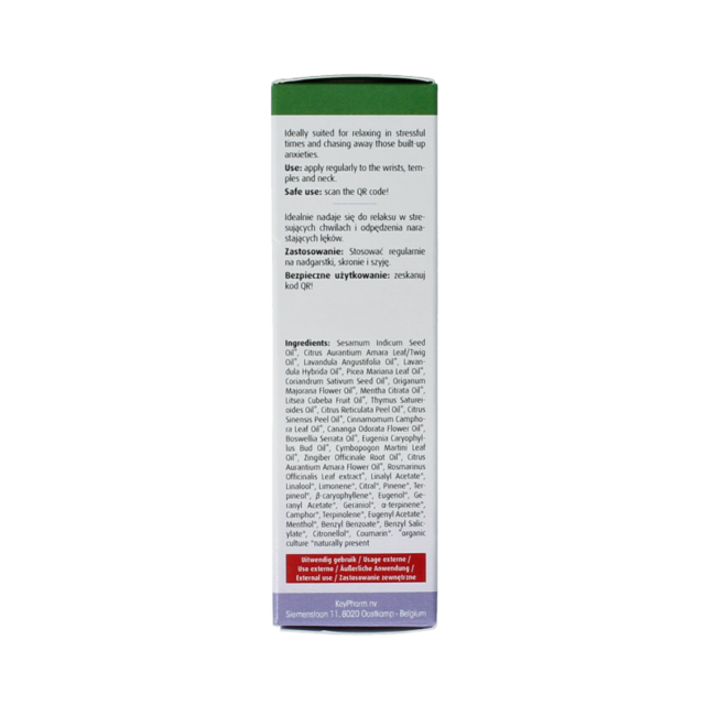 Roll-on no stress organic 10 Millilitres
