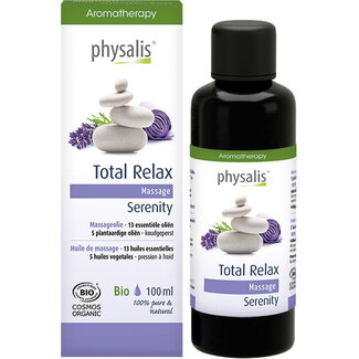 Physalis Massage oil total relax organic 100 Millilitres