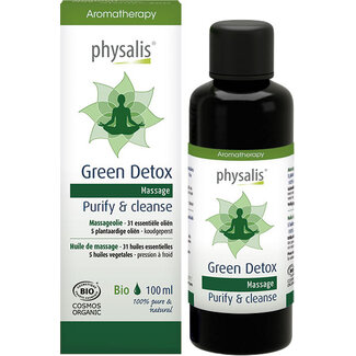 Physalis Huile de massage Green Detox bio 100 ml