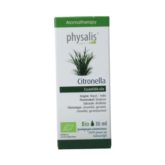 Physalis Organic Citronella 30 Millilitres