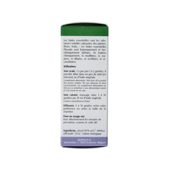 Lemon Balm 5% organic 10 Millilitres