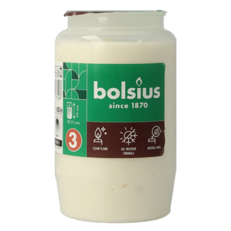Bolsius Vela conmemorativa n.º 3 compo transparente 1 unidad