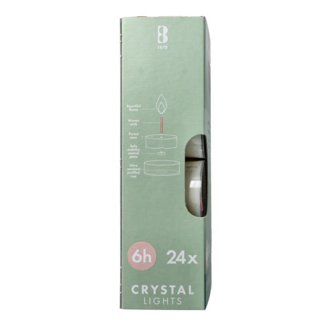 Crystal Lights 6 uur doos 24 Stuks
