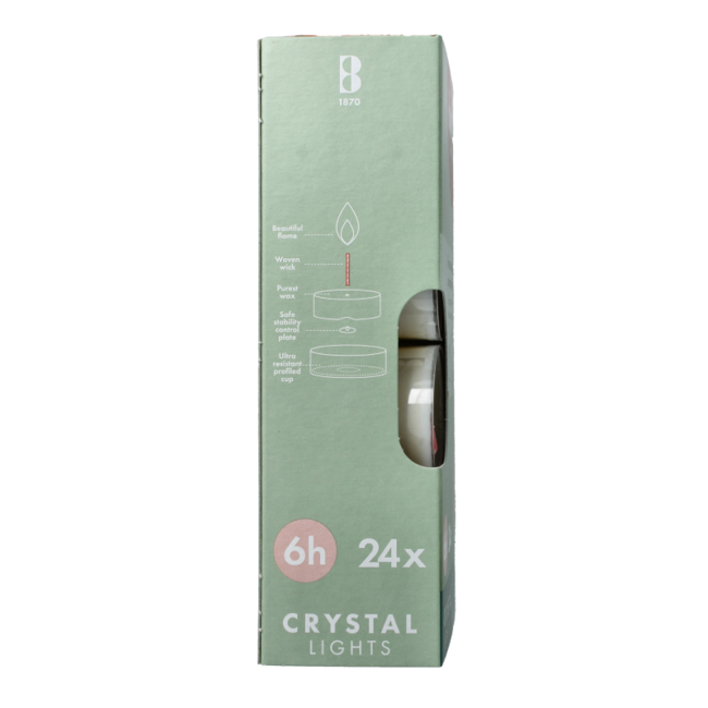Crystal Lights caja de 6 horas 24 unidades