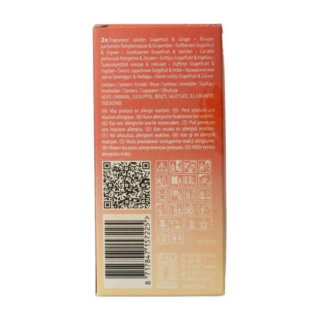 Clean Light navulling 2 pack Grapefruit / Ginger 212 Gram