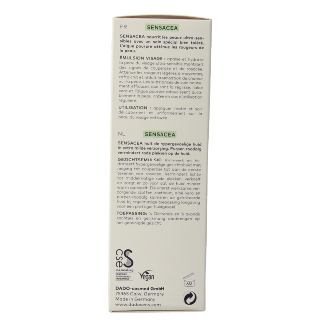 Sensacea Gesichtsemulsion Bio 50 Milliliter