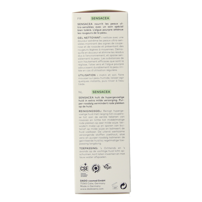 Gel nettoyant bio Sensacea 100 ml