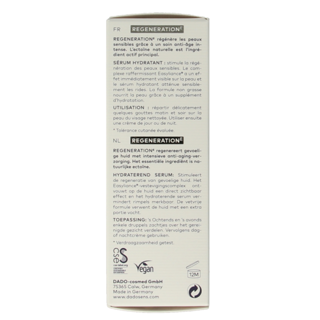 Regeneration E moisturising serum bio 20 Milliliter