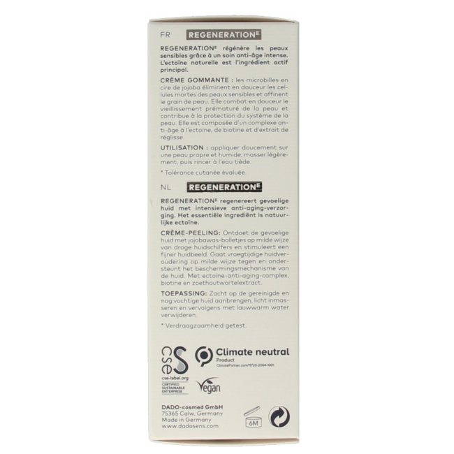 Regeneration E Creme-Exfoliant Bio 50 Milliliter