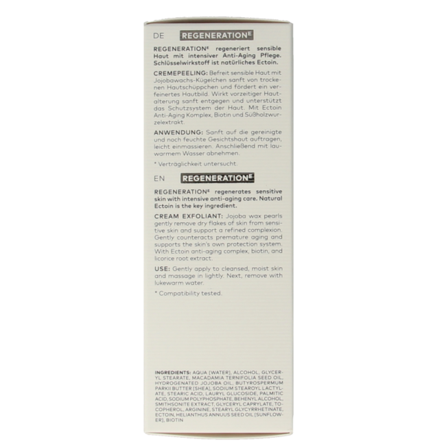 Crème exfoliante bio Regeneration E 50 millilitres