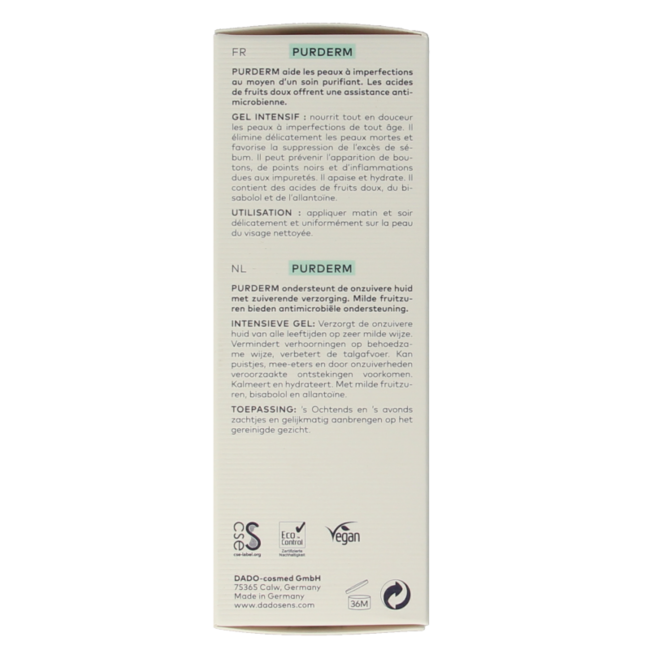 Purderm intensive gel bio 50 mililitros