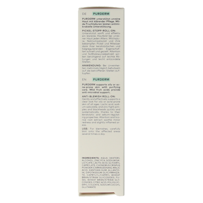 Purderm roll-on anti-imperfezioni bio 10 Millilitri