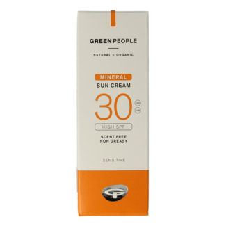Green People Sun cream scent-free mineral SPF30 50ml