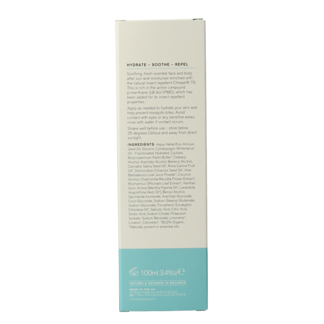 Aftersun hidratante y repelente de insectos 100 ml