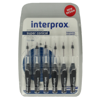 Interprox Super interdental brushes conical dark blue 6 pieces