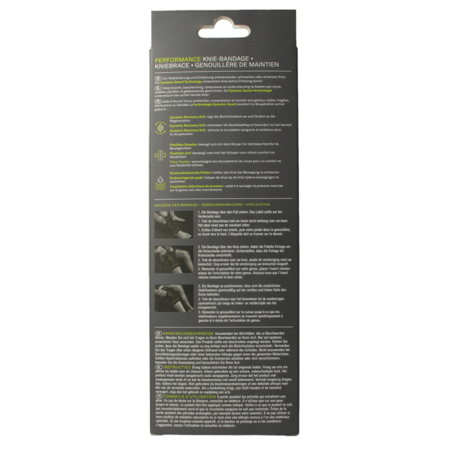 Performance knee brace, 1 piece