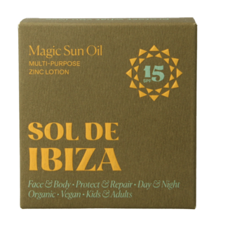 Sol De Ibiza Huile solaire protectrice et réparatrice SPF15 bio 30 ml