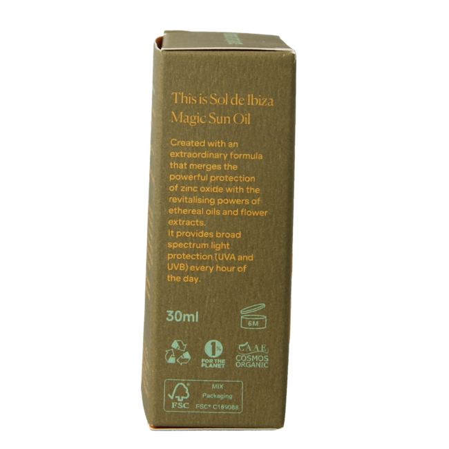 Huile solaire protectrice et réparatrice SPF15 bio 30 ml