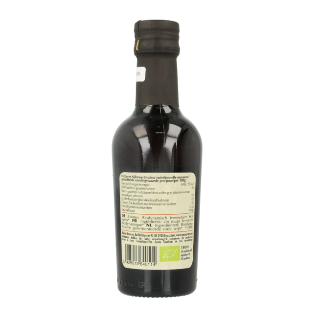 Vinaigre de vin rouge deluxe bio 250 ml