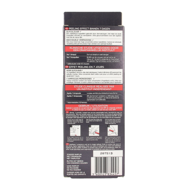 Ampollas Revitalift Laser X3 Efecto Peeling 7 Ampollas