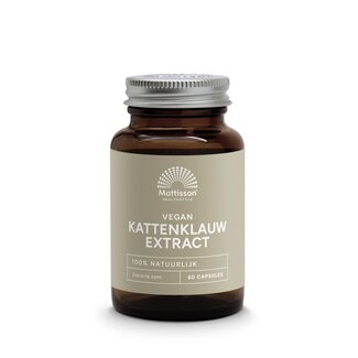 Mattisson Extracto de uña de gato vegano 450mg 60 Cápsulas vegetarianas