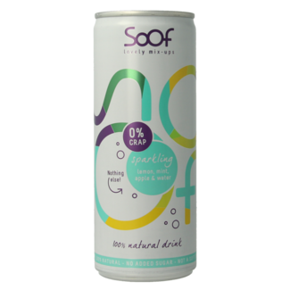 Soof Drinks Sparkling citroen munt & appel 250 Milliliter