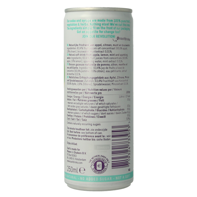 Sparkling limón menta y manzana 250 mililitros