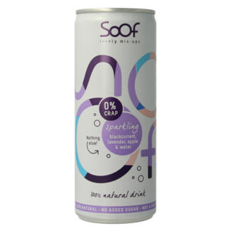 Soof Drinks Sprudelndes Getränk Schwarze Johannisbeere Lavendel & Apfel 250 Milliliter