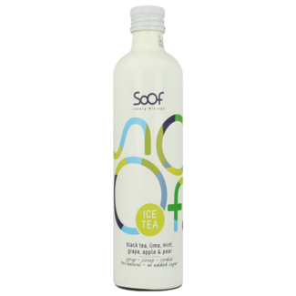 Soof Drinks Sciroppo Tè Nero, Lime e Menta 340 Millilitri