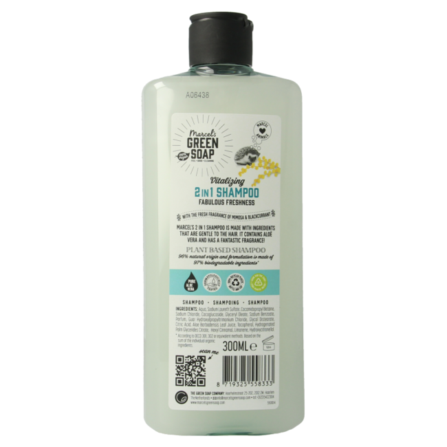 Shampoo & conditioner 2in1 mimosa blackcurrant 300 Millilitres
