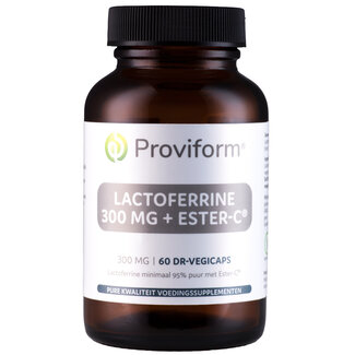 Proviform Lactoferrin pure 300mg + ester C 60 Vegetarian capsules