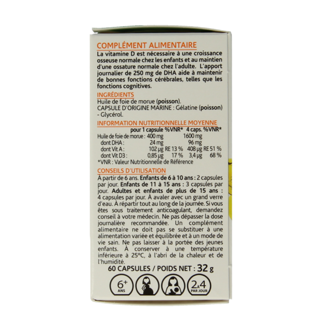 Cod Liver Oil 60 Capsules