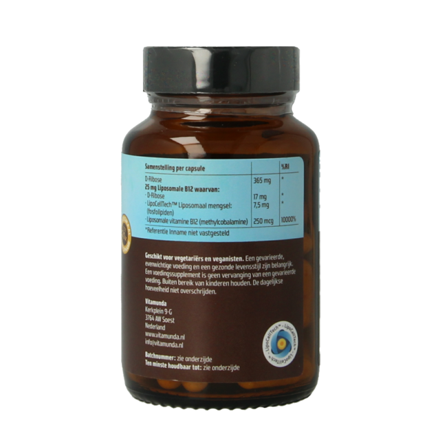 Liposomalna Witamina B12 60 Kapsułek