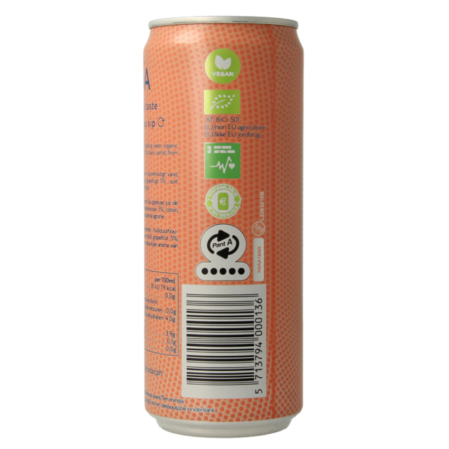 Pink grapefruit organic 330 Millilitres