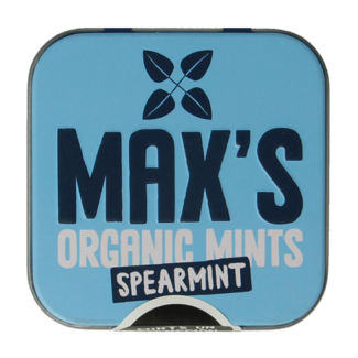 Max mints Spearmint lata cuadrada bio 35 gramos