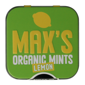 Max mints Lata cuadrada de limón bio 35 gramos