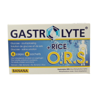 Gastrolyte O.R.S. rijst/banaan 6 Sachets