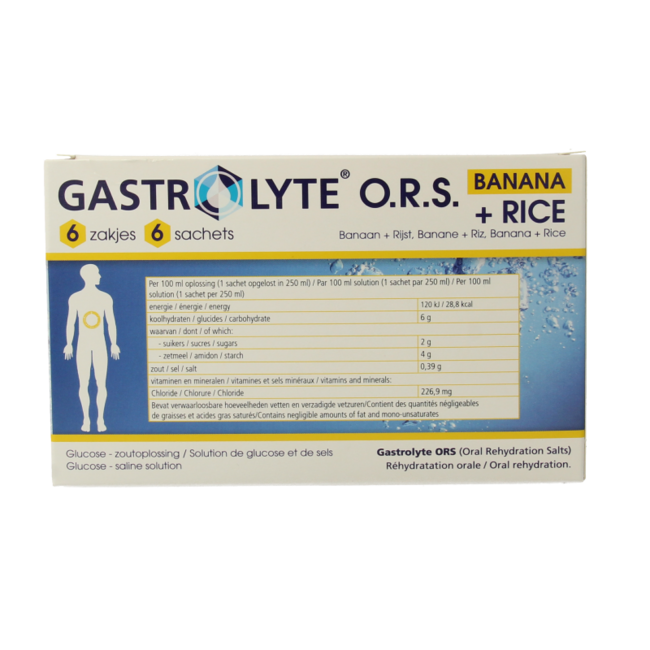 O.R.S. rijst/banaan 6 Sachets
