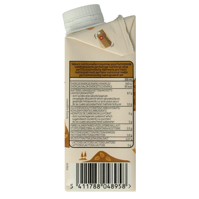 Organic almond cuisine 200 Millilitres