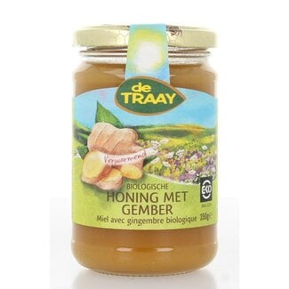 de Traay Organic honey with ginger 350 Gram