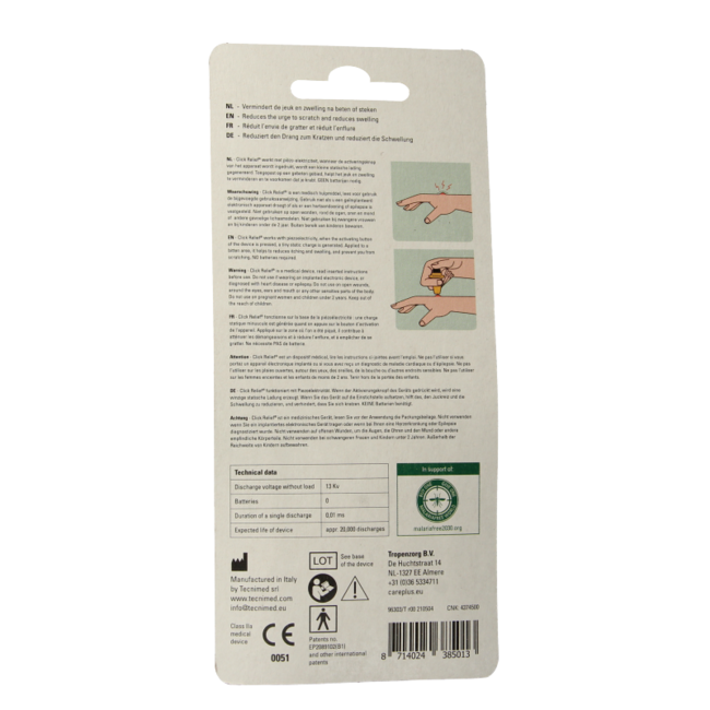 Dispositivo de alivio de picaduras Click away 1 unidad