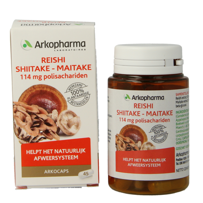 Cápsulas Bio de Reishi, Shiitake y Maitake (45 unidades)