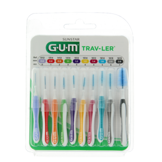 GUM Trav-ler interdental brushes multipack 10 pieces