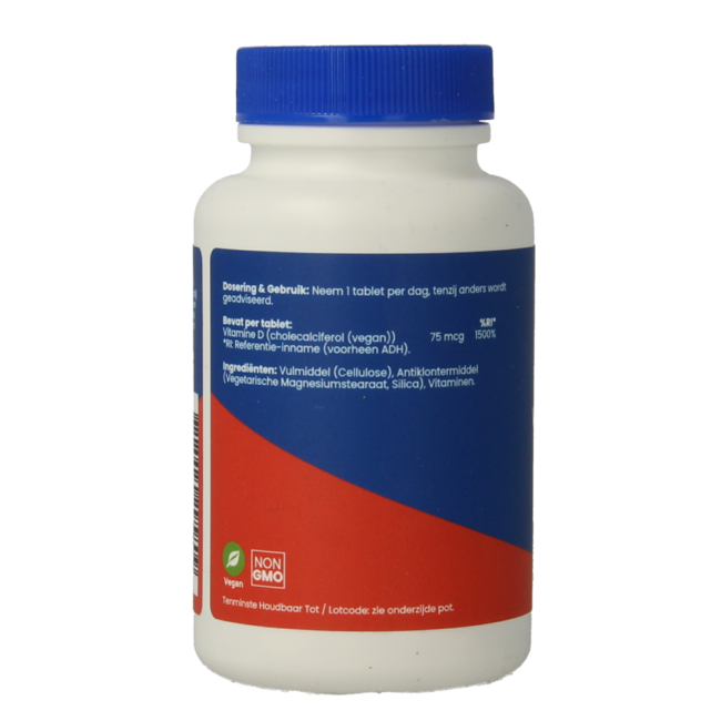 Vitamina D3 Vegana 3000 UI, 60 Comprimidos