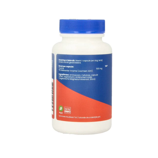 Tauryna 500 mg 60 Kapsułek Wegetariańskich