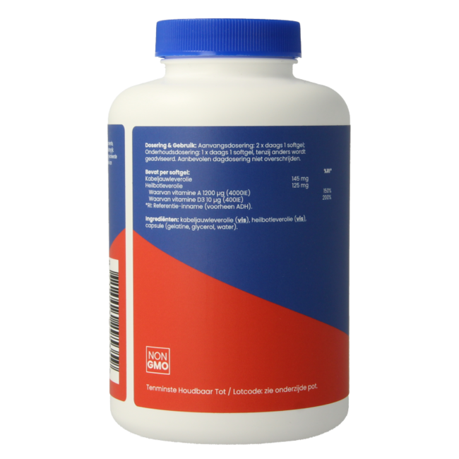 Huile de foie de morue vitamines A et D 350 capsules molles