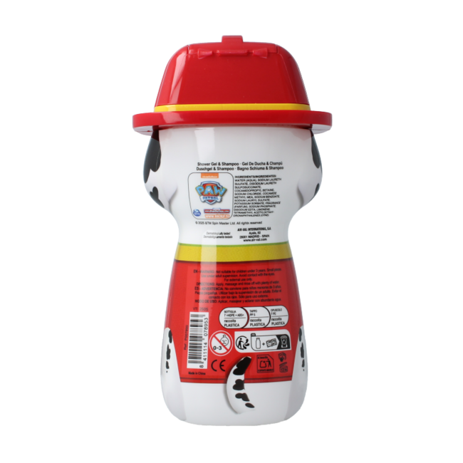 Gel de ducha Paw Patrol Marshall 2D 400 mililitros