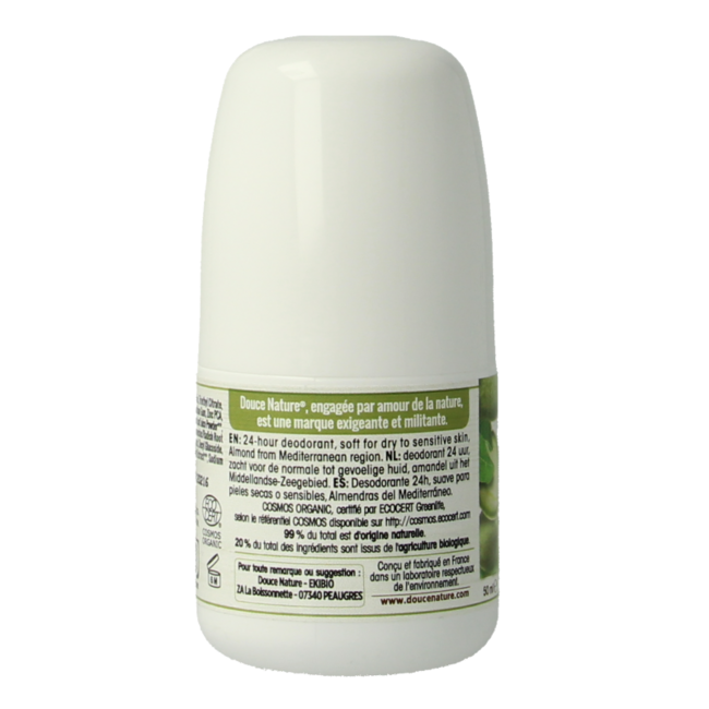 Déodorant roll-on peaux sèches/sensibles bio 50 ml