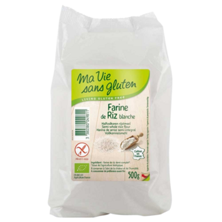 Ma Vie Sans Farine de riz blanche sans gluten bio 500 grammes